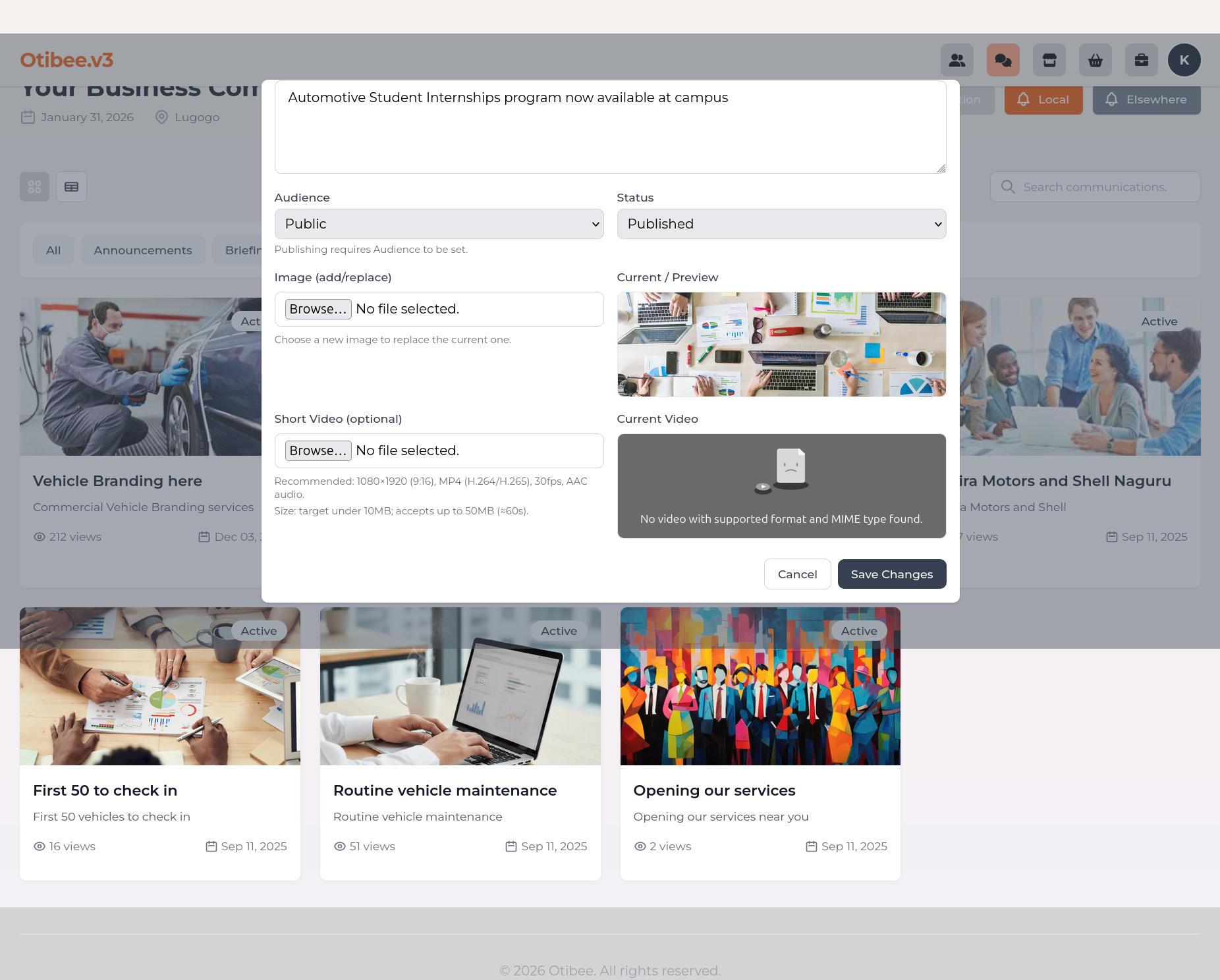 Business services